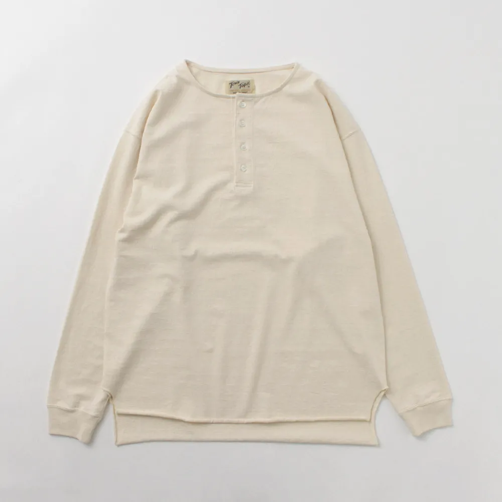 TOWN TOPIC T-Shirts^/ Ankle Henley L/S Tee
