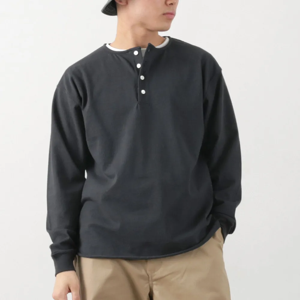 TOWN TOPIC T-Shirts^/ Ankle Henley L/S Tee