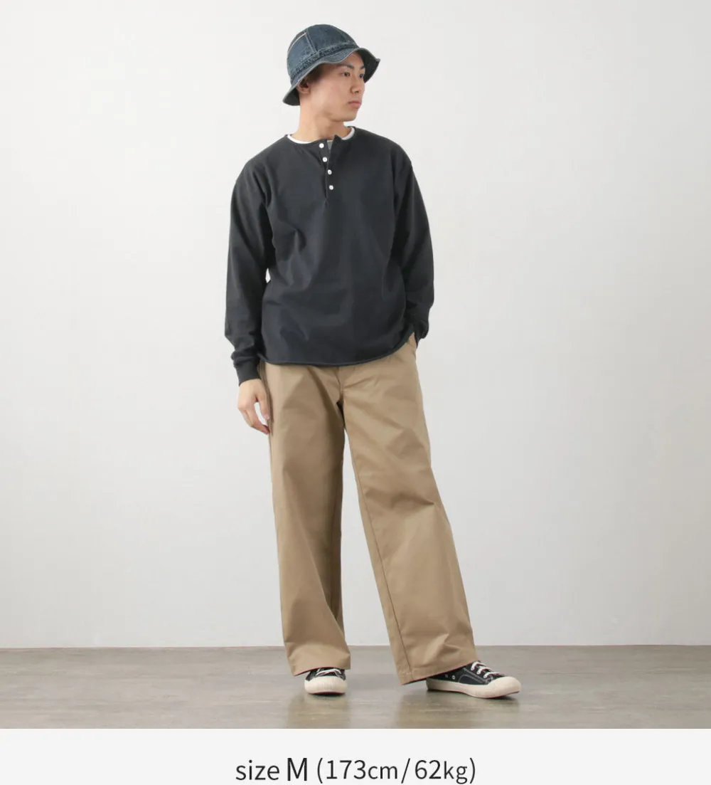 TOWN TOPIC T-Shirts^/ Ankle Henley L/S Tee