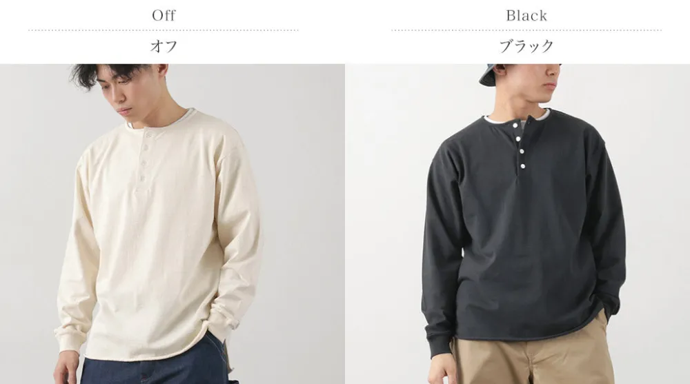 TOWN TOPIC T-Shirts^/ Ankle Henley L/S Tee
