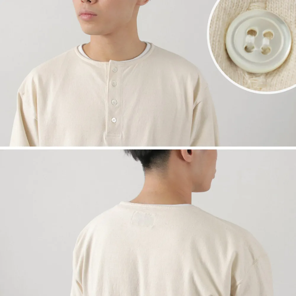 TOWN TOPIC T-Shirts^/ Ankle Henley L/S Tee