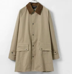 TRADITIONAL WEATHERWEAR Coats^/ High Density Fabric Corduroy Collar Coat