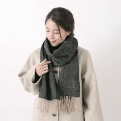 TWEED MILL Scarfs^/ Lamb Wool Scarf Herringbone