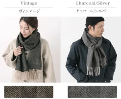TWEED MILL Scarfs^/ Lamb Wool Scarf Herringbone