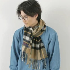 TWEED MILL Scarfs^/ Lambs Wool Plaid Scarf