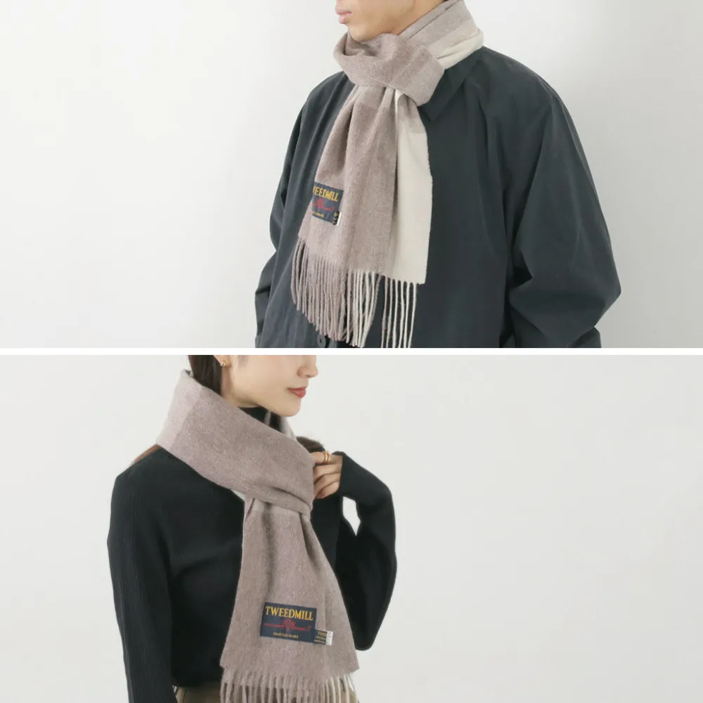 TWEED MILL Scarfs^/ Lambs Wool Plaid Scarf