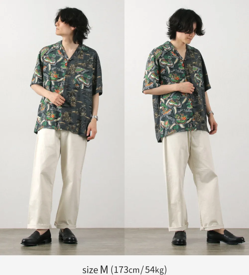 TWO PALMS Shirts^/ Hawaiian Shirt Crazy Golden Vintage x Friendly Isle gray