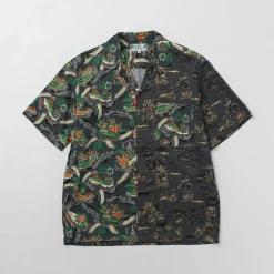 TWO PALMS Shirts^/ Hawaiian Shirt Crazy Golden Vintage x Friendly Isle gray