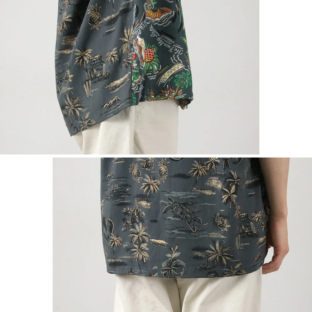 TWO PALMS Shirts^/ Hawaiian Shirt Crazy Golden Vintage x Friendly Isle gray
