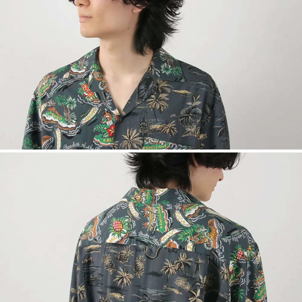 TWO PALMS Shirts^/ Hawaiian Shirt Crazy Golden Vintage x Friendly Isle gray