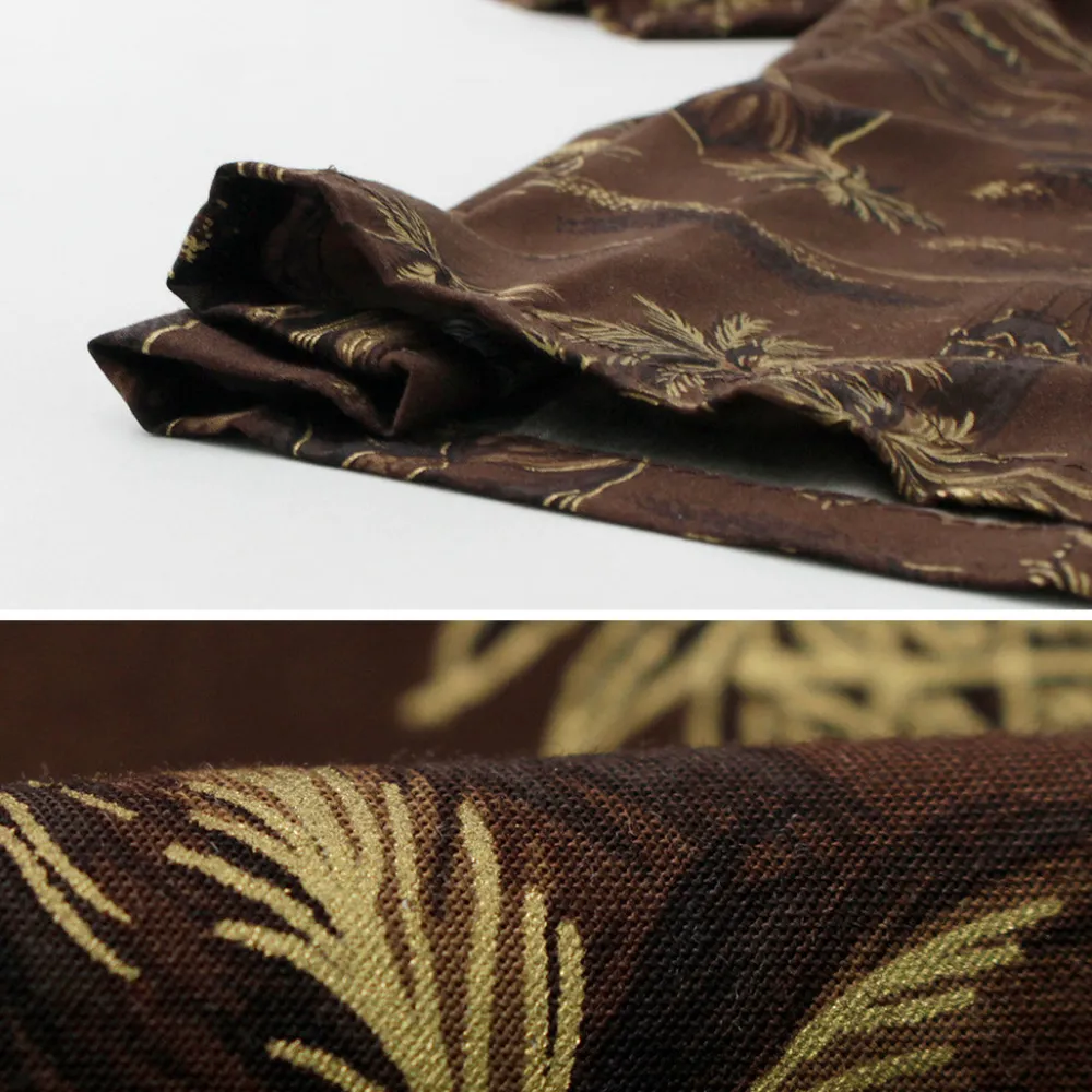 TWO PALMS Shirts^/ Hawaiian shirt Golden Vintage brown