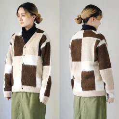 UNDYED Cardigans^/ Jacquard Blush Cardigan Andaid Superfine Peruvian Alpaca