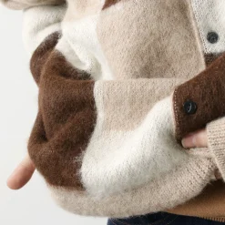 UNDYED Cardigans^/ Jacquard Blush Cardigan Andaid Superfine Peruvian Alpaca