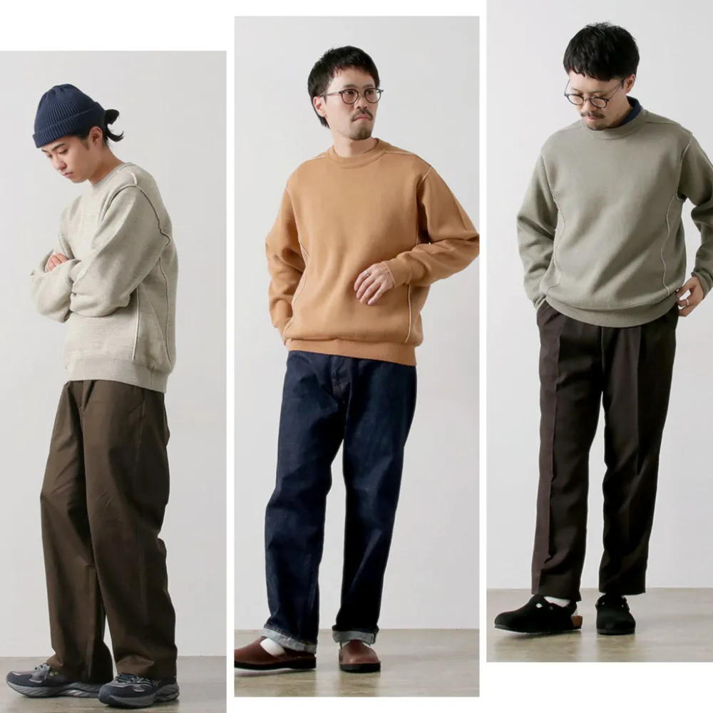 UNDYED Knits^/ Knit Double Face Trim Crew Colored Organic Cotton