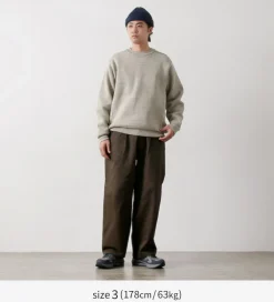 UNDYED Knits^/ Knit Double Face Trim Crew Colored Organic Cotton