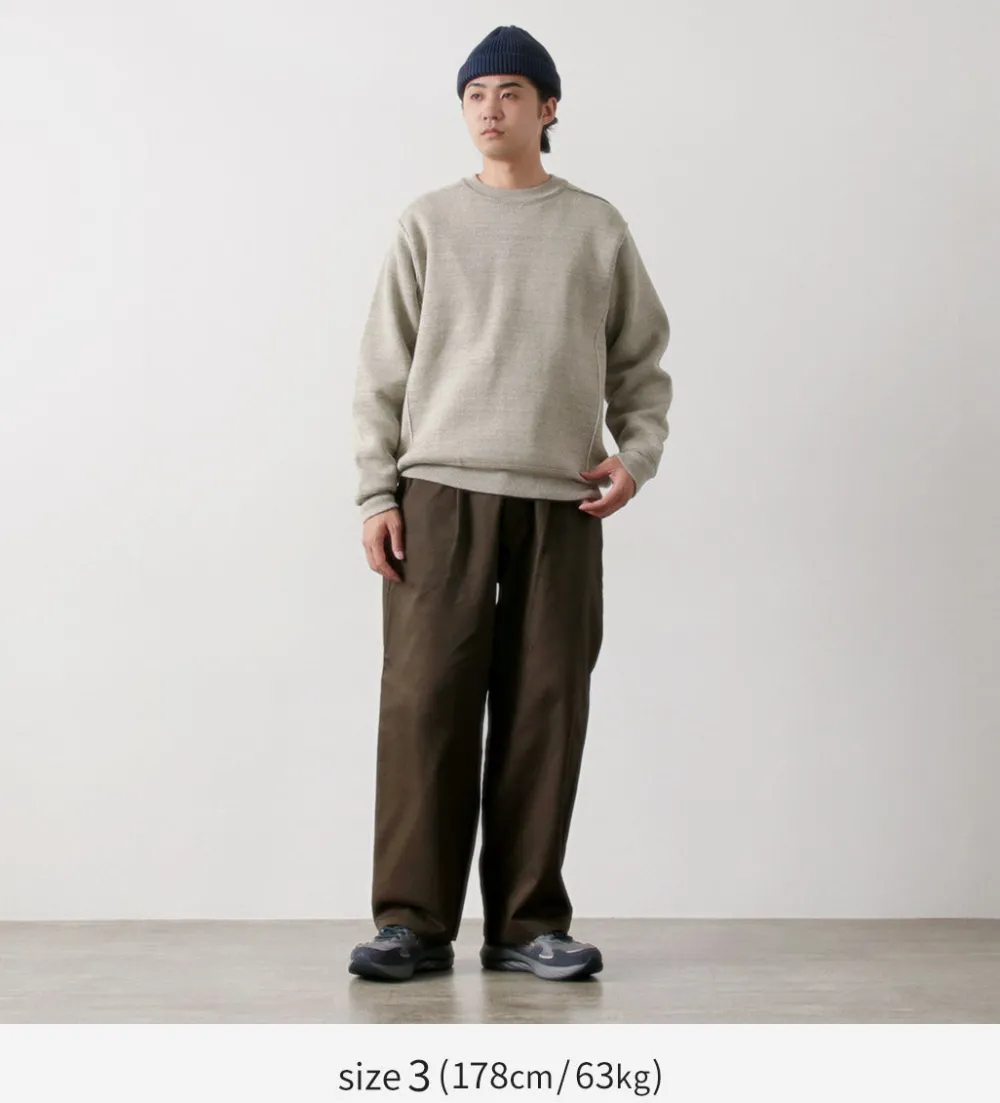 UNDYED Knits^/ Knit Double Face Trim Crew Colored Organic Cotton