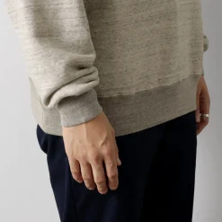 UNDYED Sweatshirts^/ Lined Crew Neck Sweatshirt Colored Organic Cotton