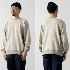 UNDYED Sweatshirts^/ Lined Crew Neck Sweatshirt Colored Organic Cotton