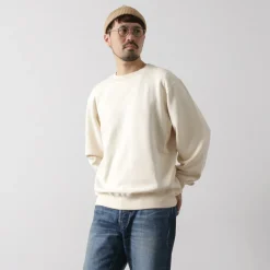UNDYED Sweatshirts^/ Lined Crew Neck Sweatshirt Colored Organic Cotton