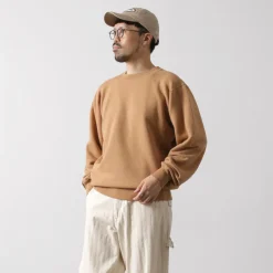 UNDYED Sweatshirts^/ Lined Crew Neck Sweatshirt Colored Organic Cotton