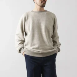 UNDYED Sweatshirts^/ Lined Crew Neck Sweatshirt Colored Organic Cotton