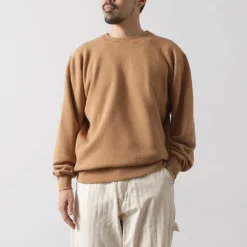 UNDYED Sweatshirts^/ Lined Crew Neck Sweatshirt Colored Organic Cotton