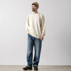 UNDYED Sweatshirts^/ Lined Crew Neck Sweatshirt Colored Organic Cotton
