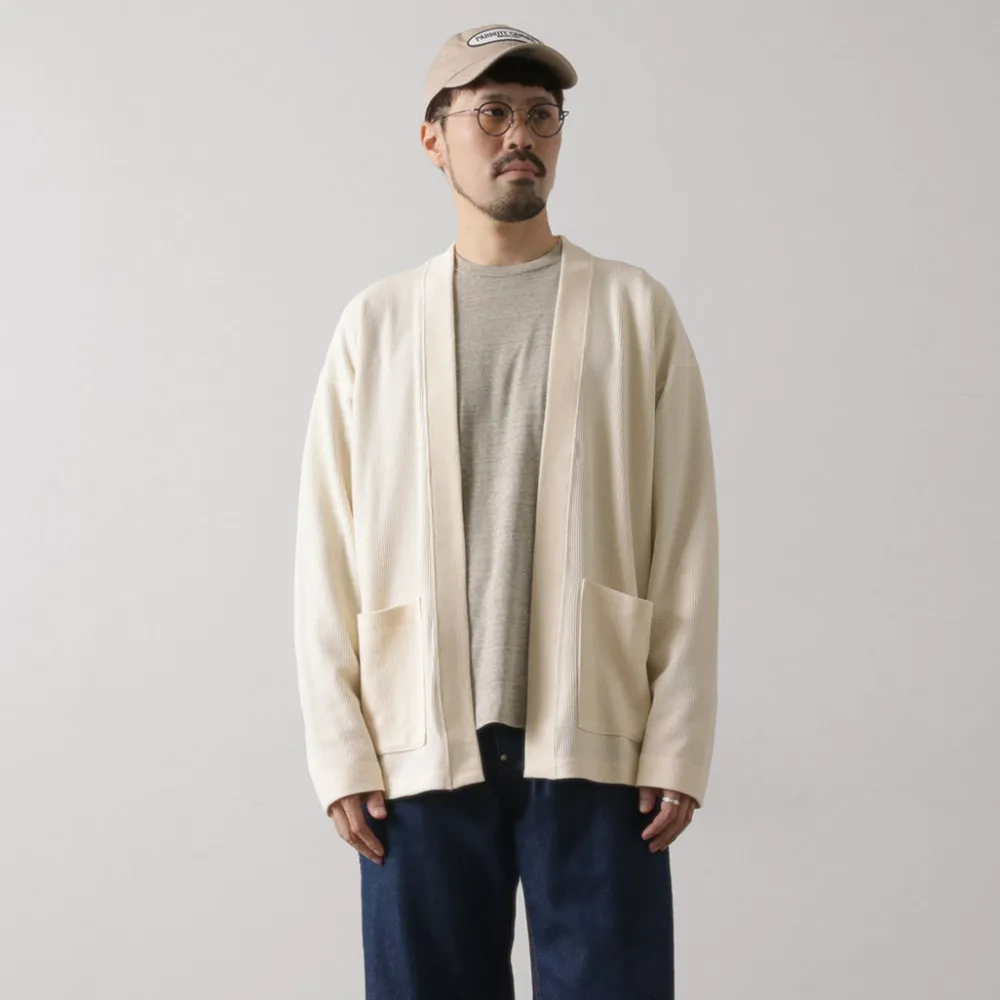 UNDYED Cardigans^/ Waffle Cardigan Colored Organic Cotton
