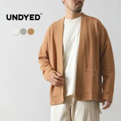 UNDYED Cardigans^/ Waffle Cardigan Colored Organic Cotton