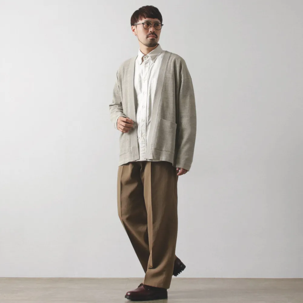 UNDYED Cardigans^/ Waffle Cardigan Colored Organic Cotton