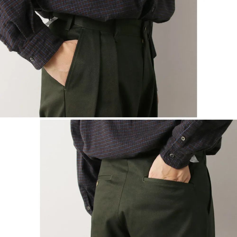 UNIVERSAL OVERALL Work Pants & Chinos^/ Heritage T/C Relaxed 2-Tuck Trousers STONE CARVER