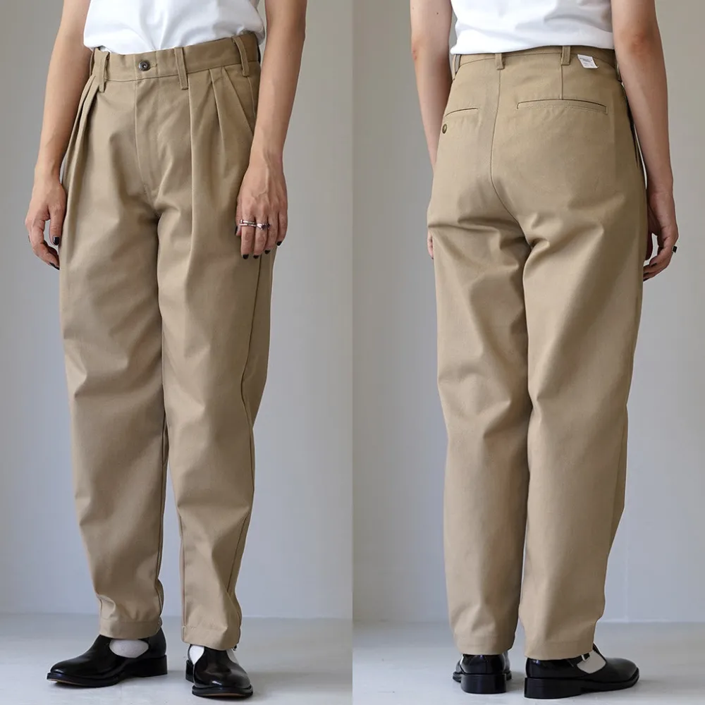 UNIVERSAL OVERALL Work Pants & Chinos^/ Heritage T/C Relaxed 2-Tuck Trousers STONE CARVER