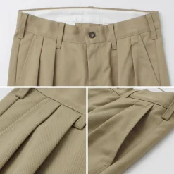 UNIVERSAL OVERALL Work Pants & Chinos^/ Heritage T/C Relaxed 2-Tuck Trousers STONE CARVER