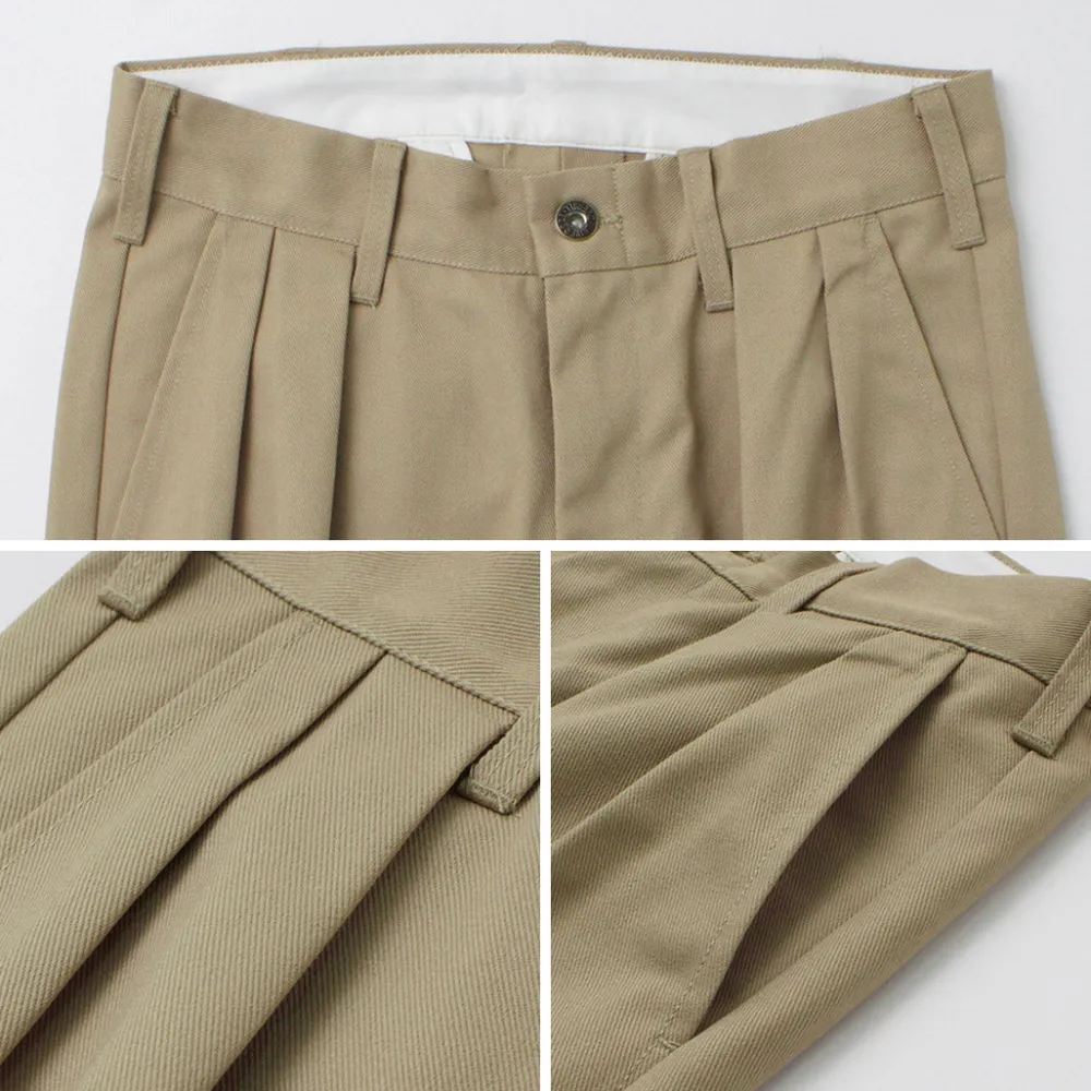 UNIVERSAL OVERALL Work Pants & Chinos^/ Heritage T/C Relaxed 2-Tuck Trousers STONE CARVER