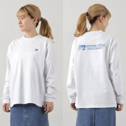 UNIVERSAL OVERALL T-Shirts^/ Postman Logo Long Sleeve Tee white