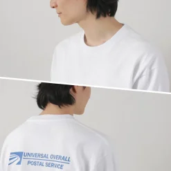 UNIVERSAL OVERALL T-Shirts^/ Postman Logo Long Sleeve Tee white