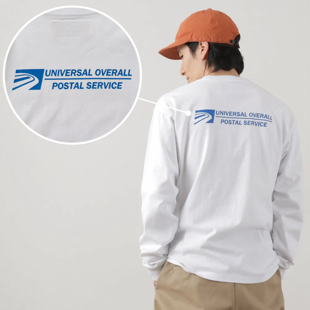 UNIVERSAL OVERALL T-Shirts^/ Postman Logo Long Sleeve Tee white