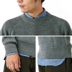 VINCENT ET MIREILLE Knits^/ 8 gauge ribbed Crewneck Sweater