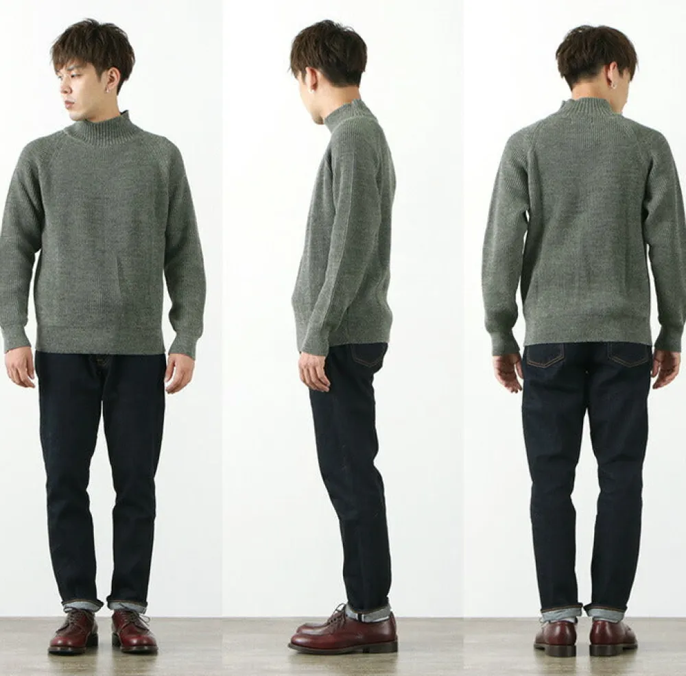 VINCENT ET MIREILLE Knits^/ 8GG Baby-bed Knit High Neck Knit