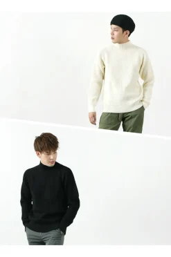 VINCENT ET MIREILLE Knits^/ 8GG Baby-bed Knit High Neck Knit