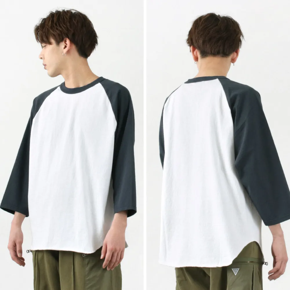 WALLA WALLA SPORT T-Shirts^/ 7/10 Sleeve 2 Tone Baseball T-Shirt
