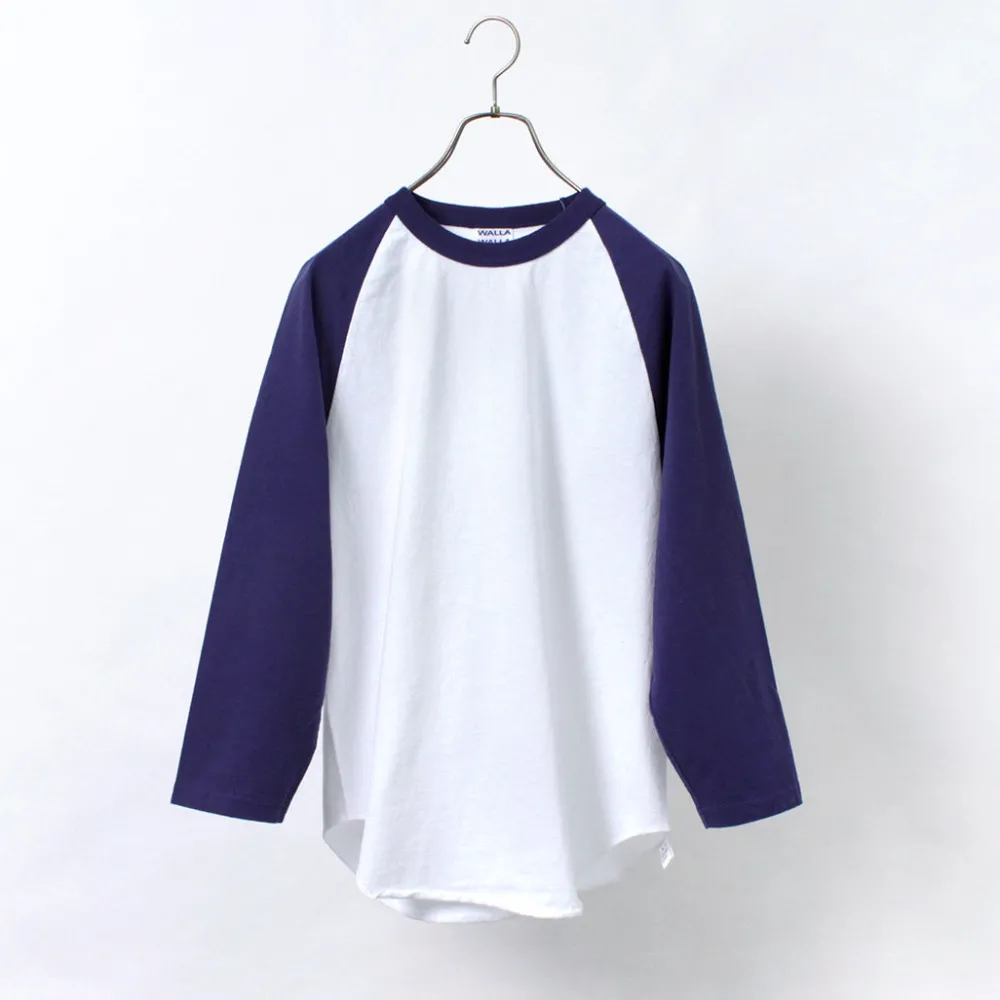 WALLA WALLA SPORT T-Shirts^/ 7/10 Sleeve 2 Tone Baseball T-Shirt