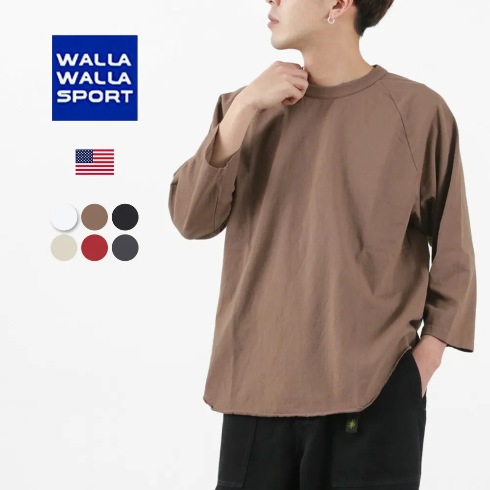 WALLA WALLA SPORT T-Shirts^/ Three quarter sleeves Baseball T-Shirt Solid