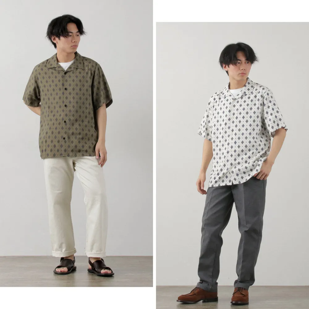 WAX LONDON Shirts^/ Didcot Short Sleeve Shirt Ditsy Tile