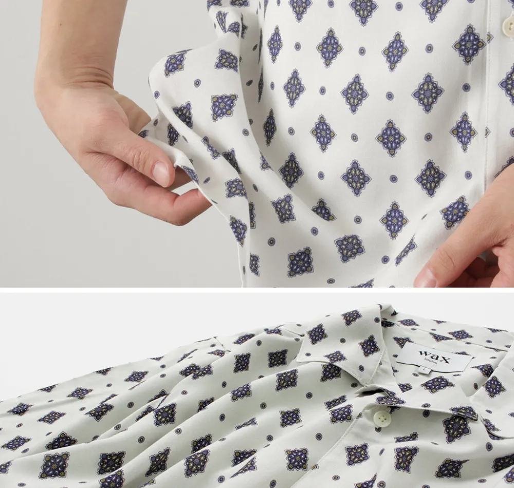 WAX LONDON Shirts^/ Didcot Short Sleeve Shirt Ditsy Tile