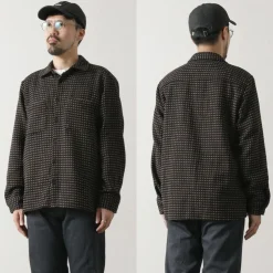 WAX LONDON Shirts^/ Whiting overshirt black_beige