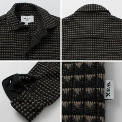 WAX LONDON Shirts^/ Whiting overshirt black_beige