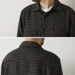 WAX LONDON Shirts^/ Whiting overshirt black_beige