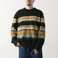 WAX LONDON Knits^/ Wild Crew Knit Blush Stripe black