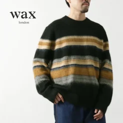 WAX LONDON Knits^/ Wild Crew Knit Blush Stripe black